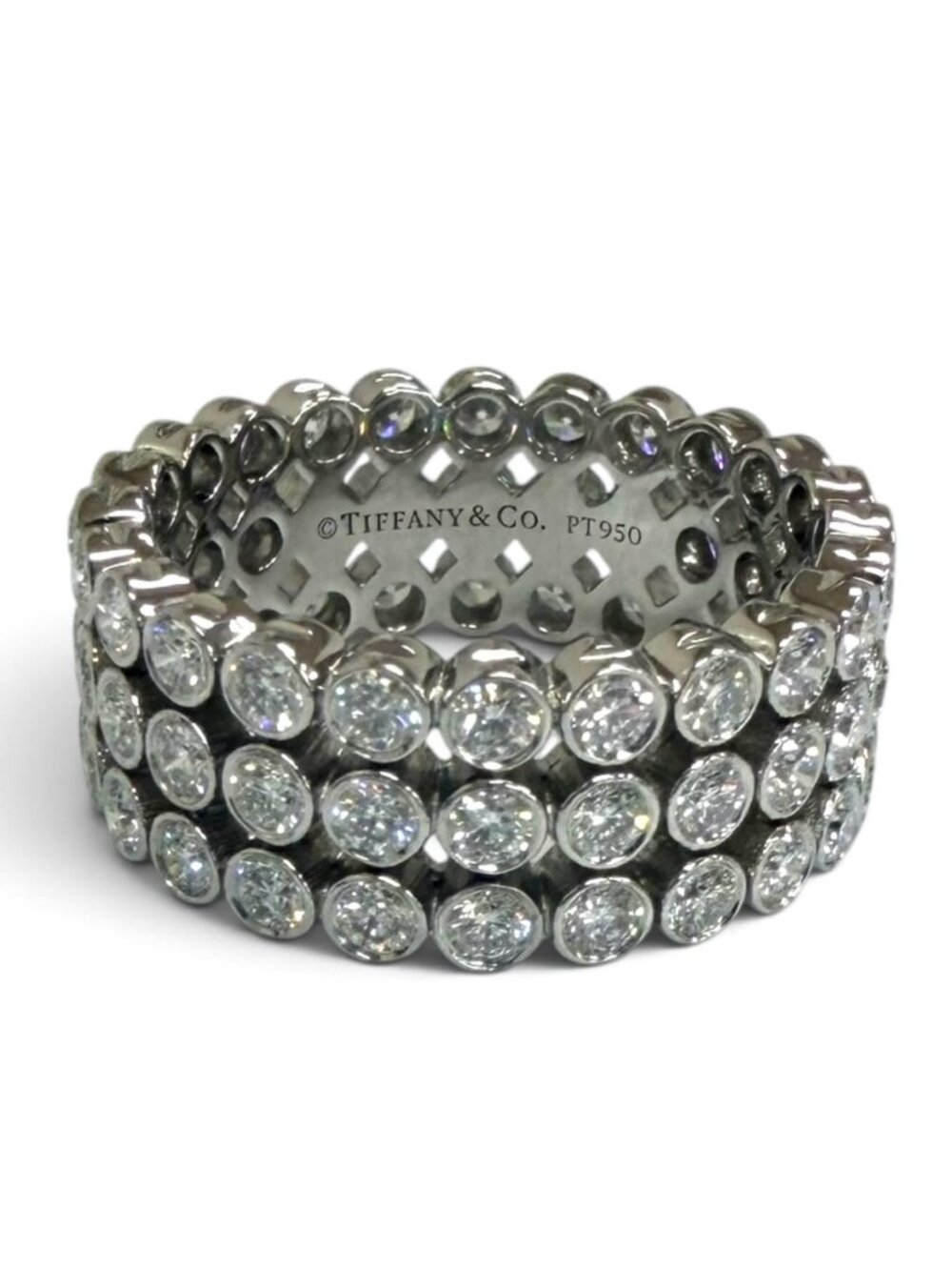 Tiffany & Co Jazz Full Circle Diamond Ring Platinum